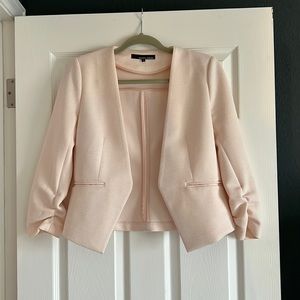 Pink Collarless Blazer
